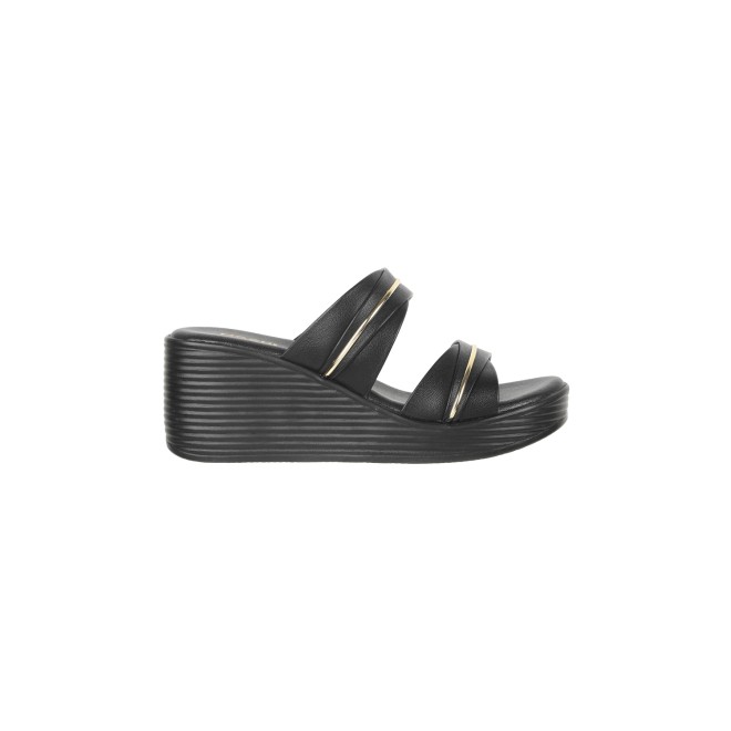 Mochi Women Black Casual Slip Ons (SKU: 34-324-11-38)