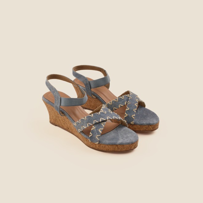 Mochi Women Blue Casual Sandals (SKU: 34-354-45-36)