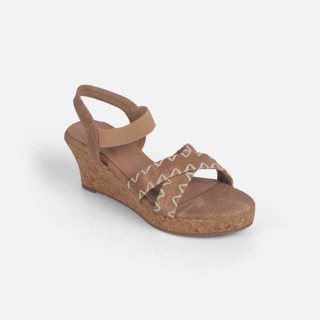 Mochi Women Beige Casual Sandals