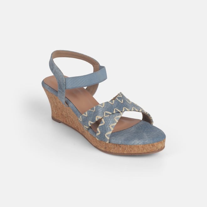Mochi Women Blue Casual Sandals