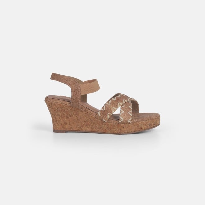 Mochi Women Beige Casual Sandals (SKU: 34-354-20-36)