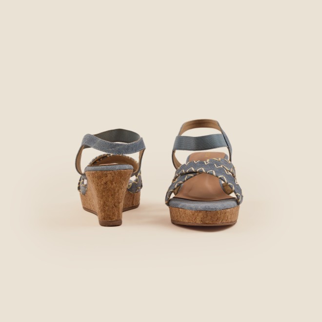 Mochi Women Blue Casual Sandals (SKU: 34-354-45-36)