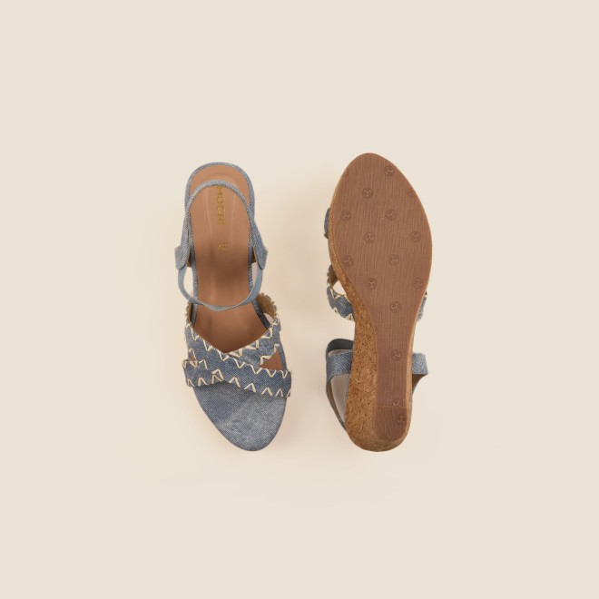 Mochi Women Blue Casual Sandals (SKU: 34-354-45-36)