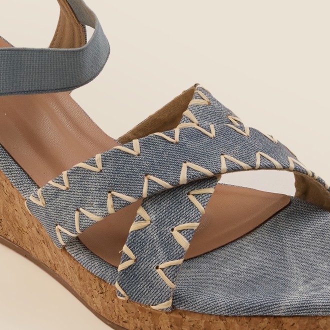 Mochi Women Blue Casual Sandals (SKU: 34-354-45-36)