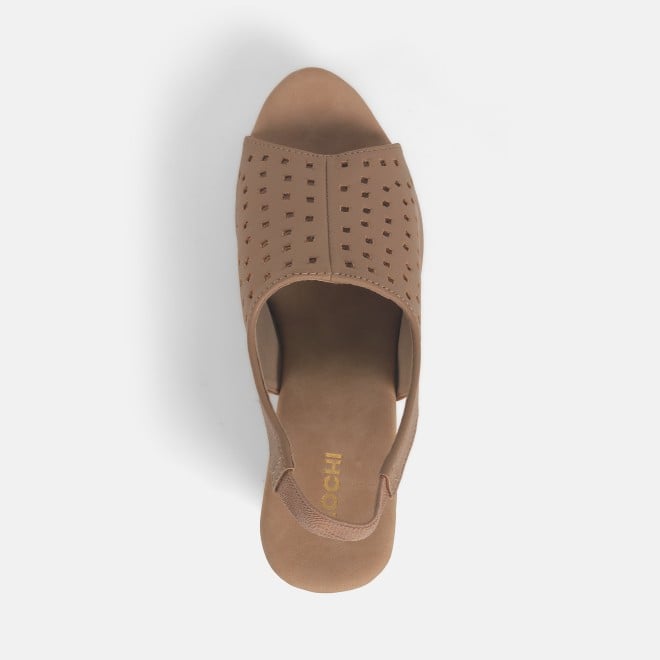 Mochi Women Beige Casual Sandals (SKU: 34-355-20-36)