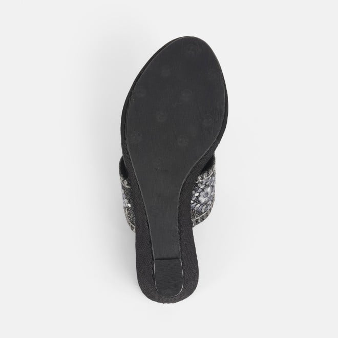 Mochi Women Black Ethnic Slip Ons (SKU: 34-357-11-36)