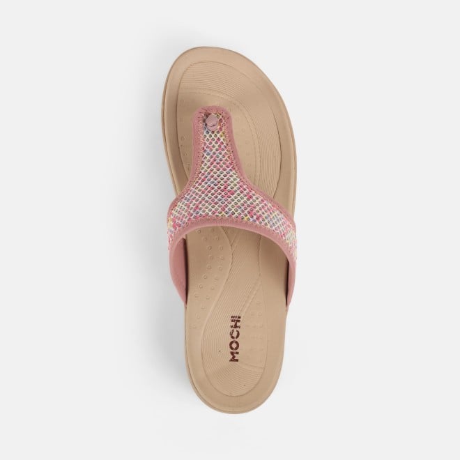 Mochi Women Pink Casual Slippers (SKU: 34-359-24-36)