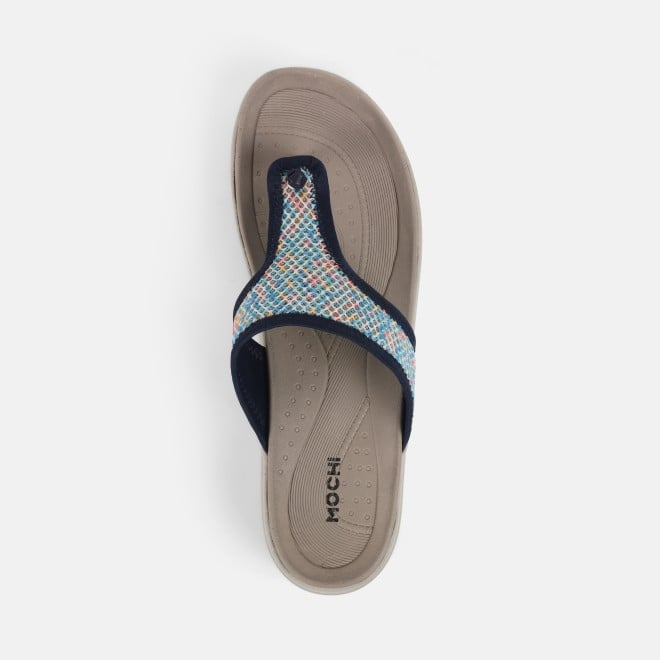 Mochi Women Blue Casual Slippers (SKU: 34-359-45-36)