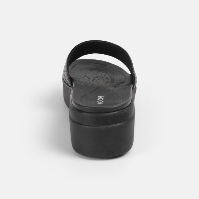 Mochi Women Black Casual Slip Ons (SKU: 34-360-11-36)