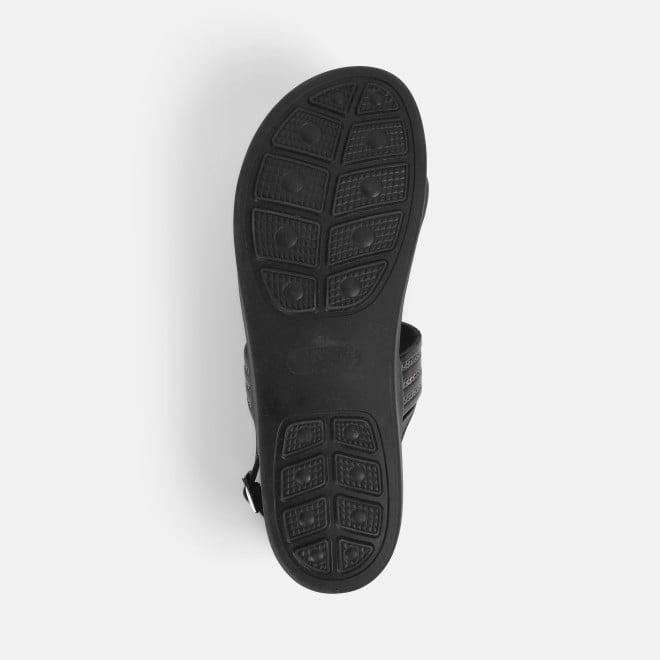 Mochi Women Black Casual Sandals (SKU: 34-361-11-36)