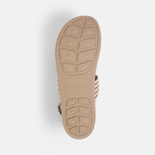 Mochi Women Beige Casual Sandals (SKU: 34-361-20-36)