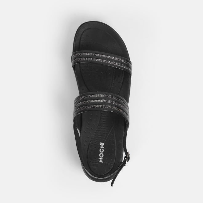 Mochi Women Black Casual Sandals (SKU: 34-361-11-36)