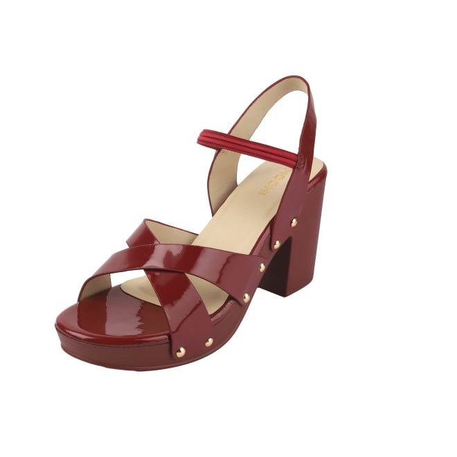 Mochi Women Wine Casual Sandals (SKU: 34-362-58-36)