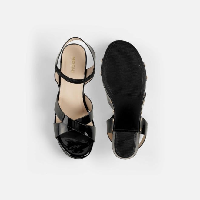 Mochi Women Black Casual Sandals (SKU: 34-362-11-36)