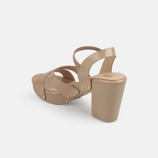 Mochi Women Beige Casual Sandals (SKU: 34-362-20-36)