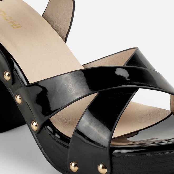 Mochi Women Black Casual Sandals (SKU: 34-362-11-36)