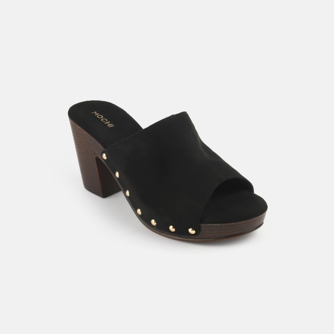Mochi Women Black Casual Slippers (SKU: 34-363-11-39)