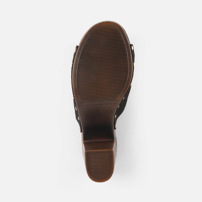 Mochi Women Black Casual Slippers (SKU: 34-363-11-39)