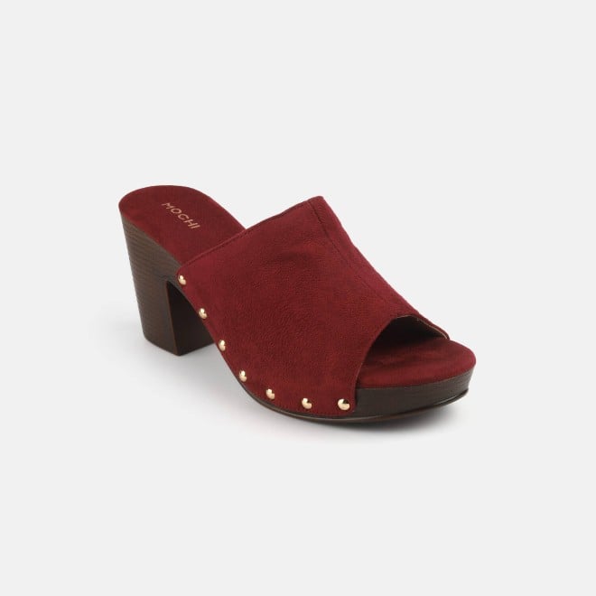 Mochi Women Red Casual Slippers (SKU: 34-363-18-36)