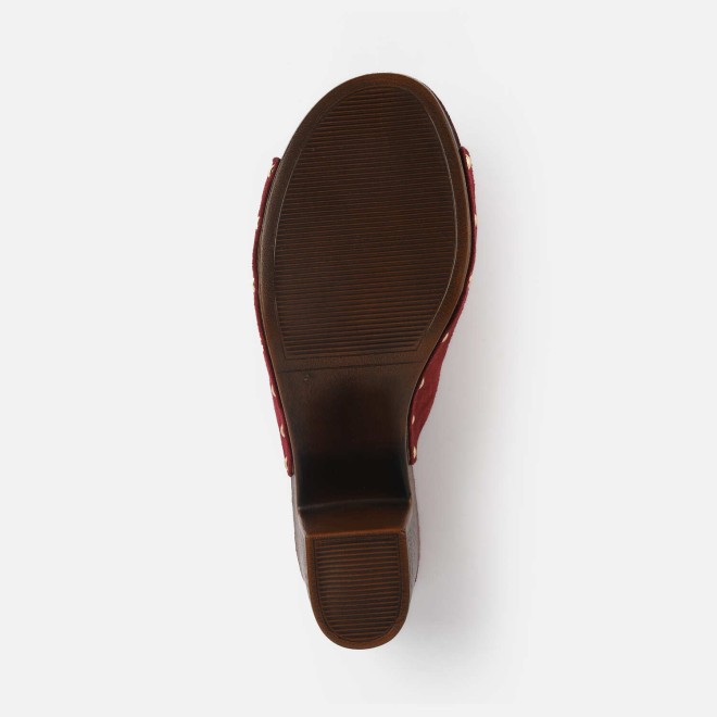 Mochi Women Red Casual Slippers (SKU: 34-363-18-38)