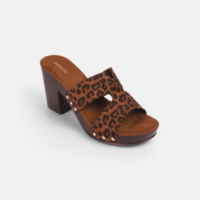 Mochi Women Tan Casual Slip Ons