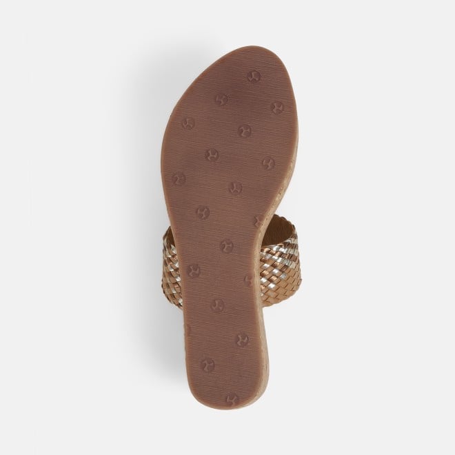 Mochi Women Tan Ethnic Slip Ons (SKU: 34-366-23-36)