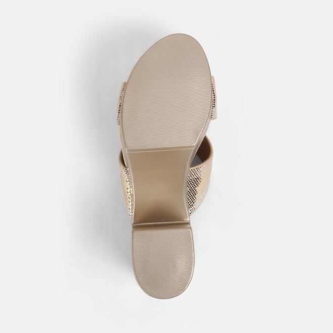 Mochi Women Gold Casual Slip Ons (SKU: 34-375-15-36)