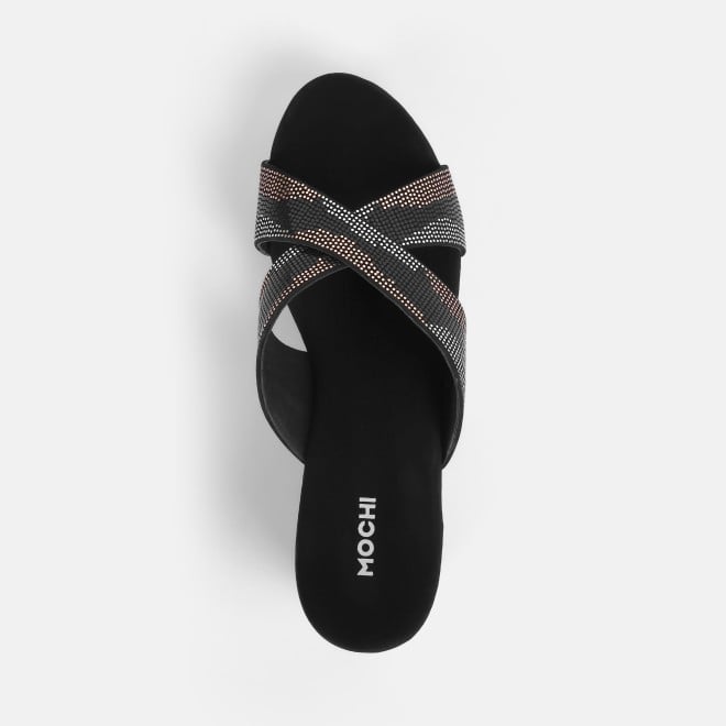 Mochi Women Black Casual Slip Ons (SKU: 34-375-11-36)