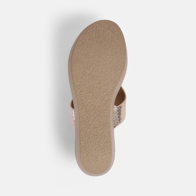 Mochi Women Gold Casual Slip Ons (SKU: 34-377-15-36)