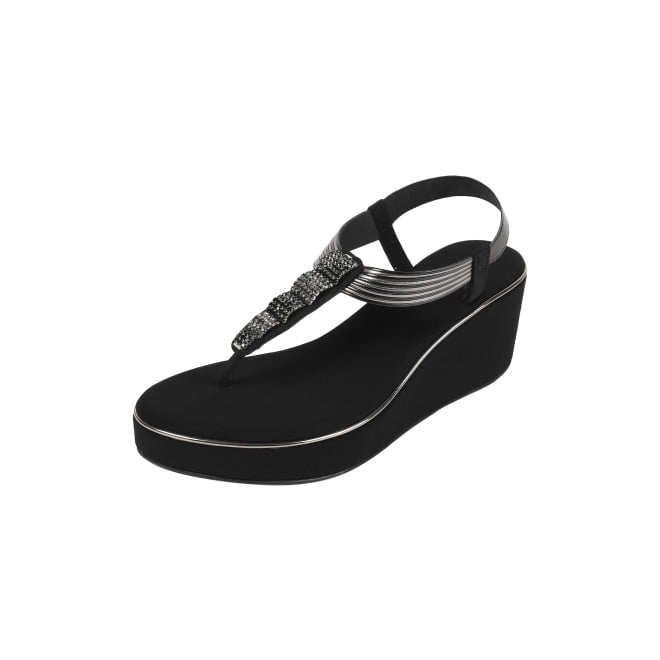 Mochi Women Black Casual Sandals (SKU: 34-382-11-36)