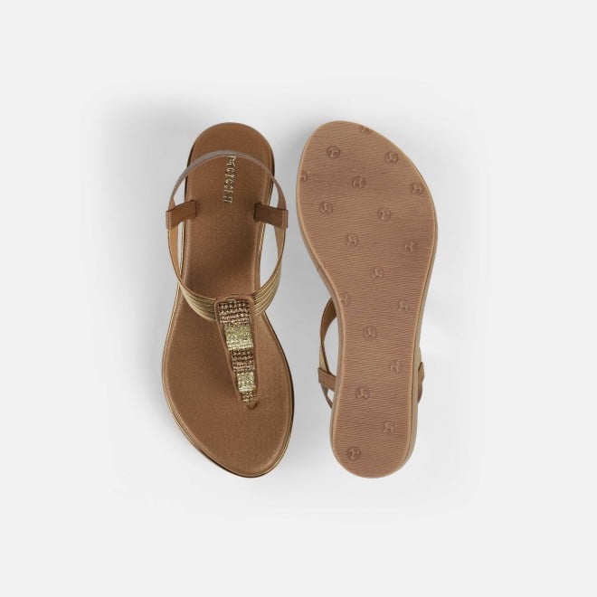 Mochi Women Antic-gold Casual Sandals (SKU: 34-382-28-36)
