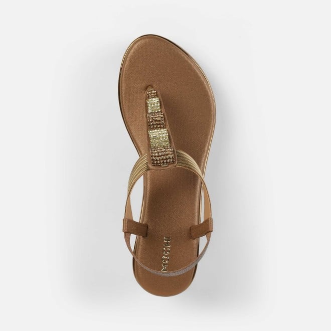 Mochi Women Antic-gold Casual Sandals (SKU: 34-382-28-36)