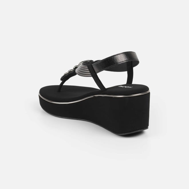 Mochi Women Black Casual Sandals (SKU: 34-382-11-36)