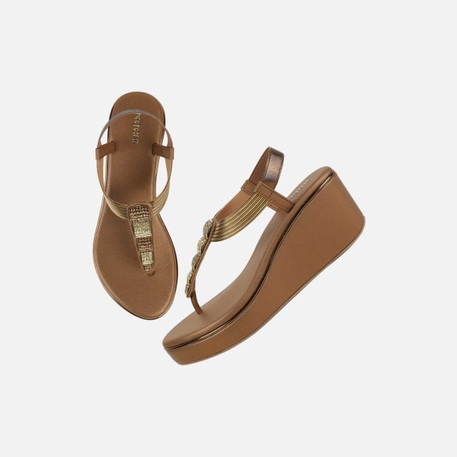 Mochi Women Antic-gold Casual Sandals (SKU: 34-382-28-36)