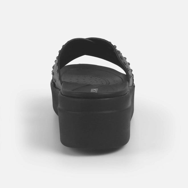 Mochi Women Black Casual Slippers (SKU: 34-386-11-36)