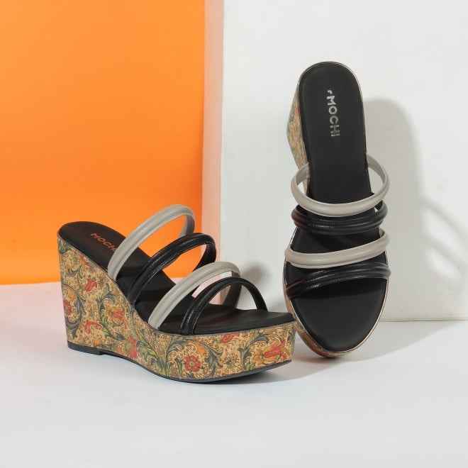 Mochi Women Black Casual Slip Ons (SKU: 34-390-11-36)