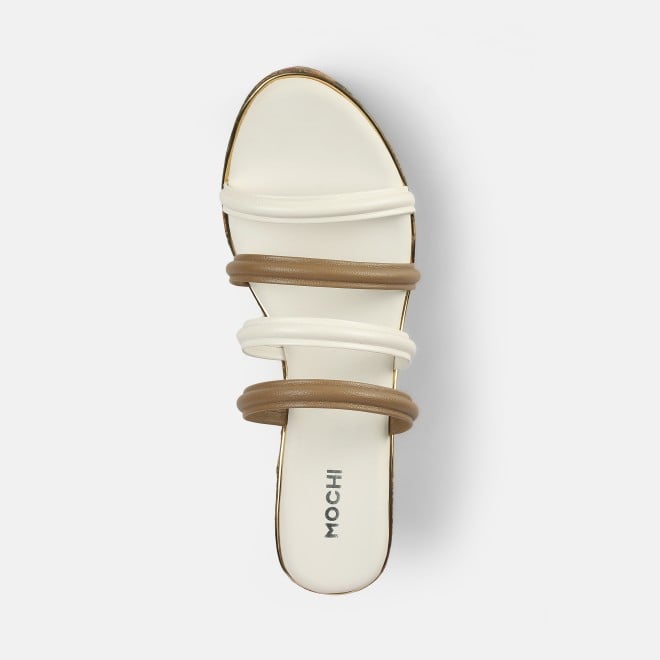 Mochi Women White Casual Slip Ons (SKU: 34-390-16-36)