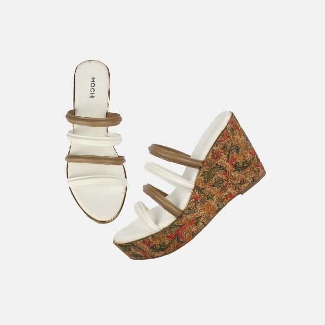 Mochi Women White Casual Slip Ons (SKU: 34-390-16-36)