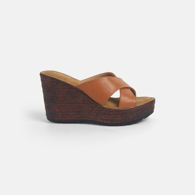 Mochi Women Tan Casual Slip Ons (SKU: 34-397-23-36)