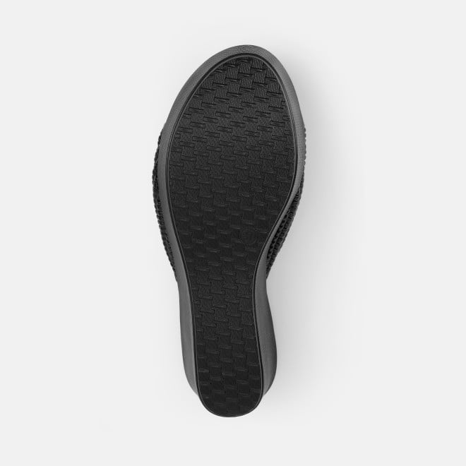 Mochi Women Black Casual Slip Ons (SKU: 34-398-11-36)