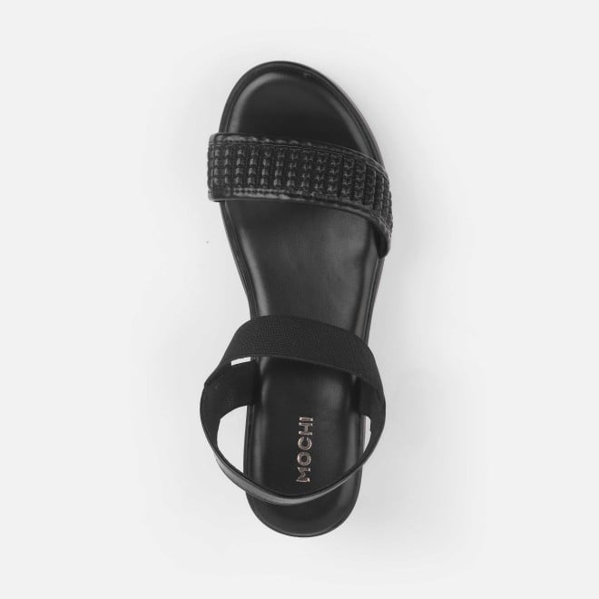 Mochi Women Black Casual Sandals (SKU: 34-399-11-36)