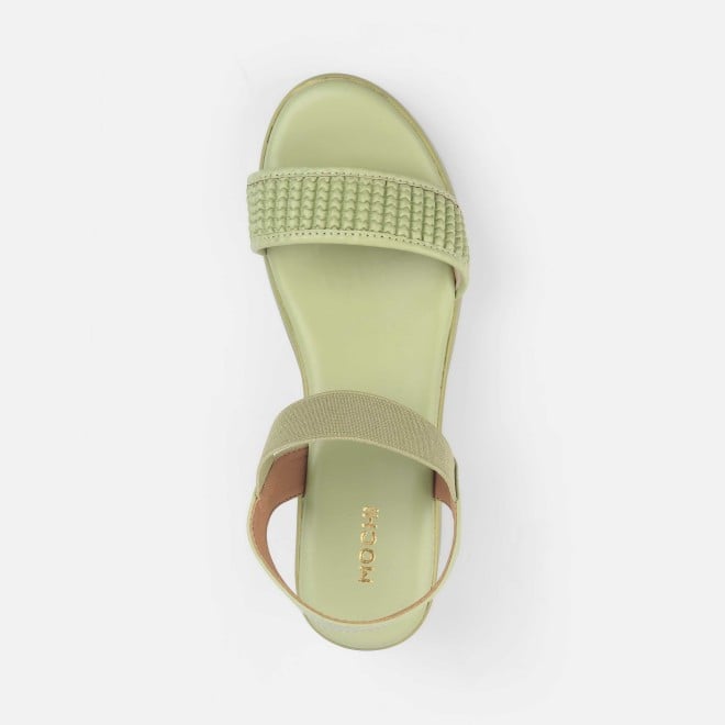 Mochi Women Green Casual Sandals (SKU: 34-399-21-36)