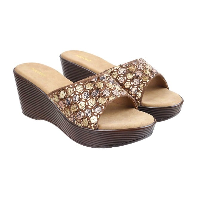 Mochi Women Brown Casual Sandals