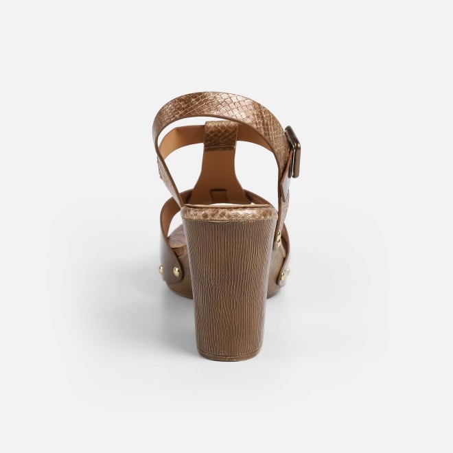 Mochi Women Antic-gold Casual Sandals (SKU: 34-413-28-36)