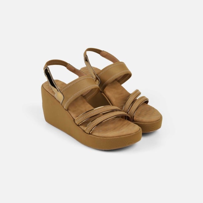 Mochi Women Antic-gold Casual Sandals (SKU: 34-417-28-36)