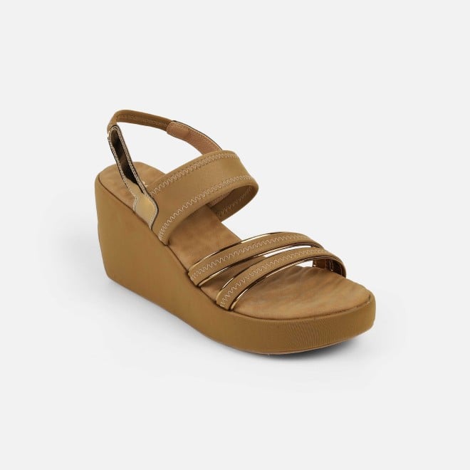 Mochi Women Antic-gold Casual Sandals (SKU: 34-417-28-36)