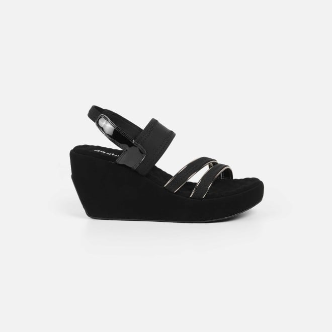 Mochi Women Black Casual Sandals (SKU: 34-417-11-36)