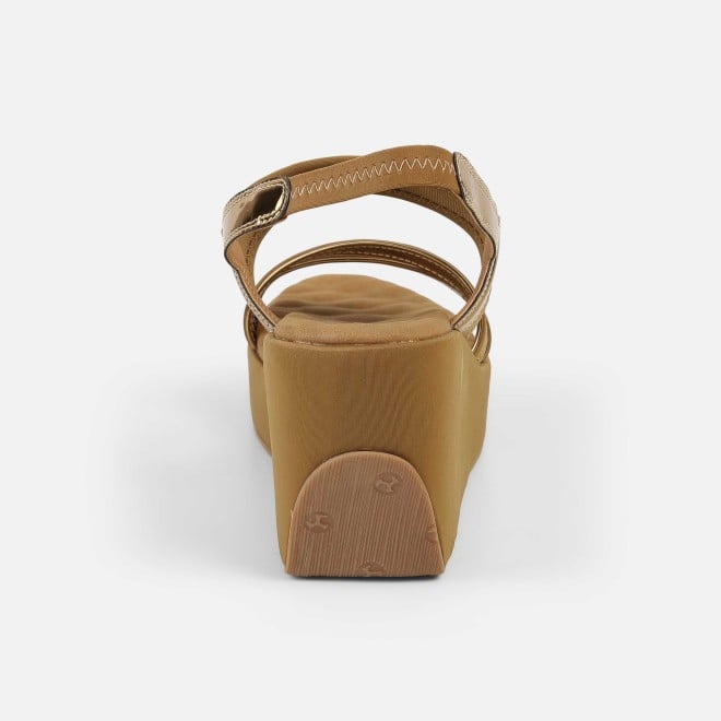 Mochi Women Antic-gold Casual Sandals (SKU: 34-417-28-36)