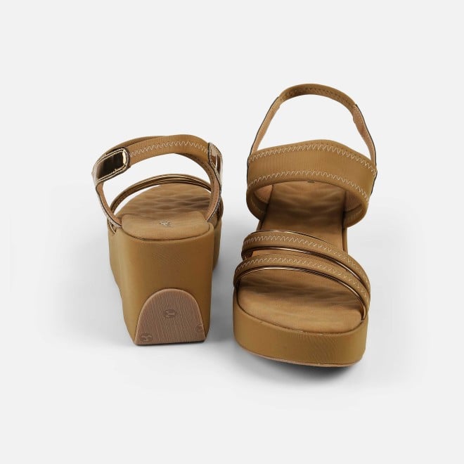 Mochi Women Antic-gold Casual Sandals (SKU: 34-417-28-36)