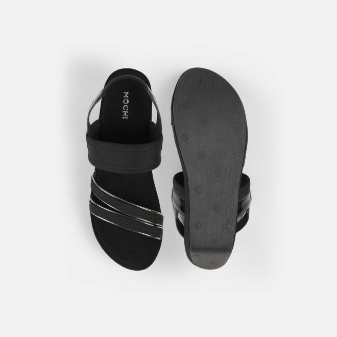Mochi Women Black Casual Sandals (SKU: 34-417-11-36)